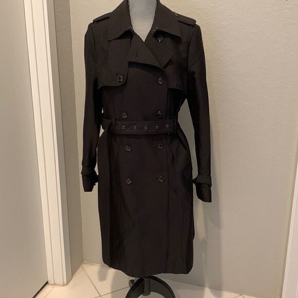 Antonio Melani Black Trench Coat - Picture 1 of 9